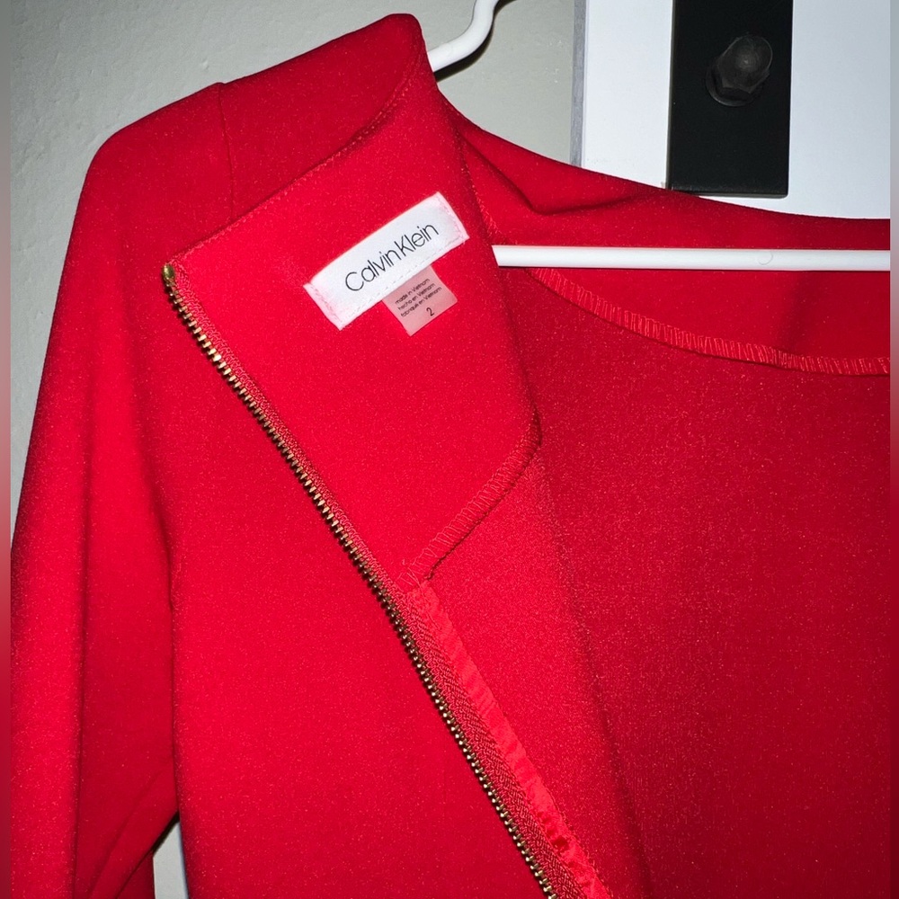 Calvin Klein red dress size 2